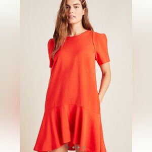 Maeve Rousseau Flounced Mini Dress - 0P - EUC